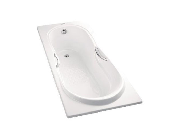 Ảnh của Bồn tắm nhựa có tay vịn PAY1570DH#W/DB501R-2B/TVBF412