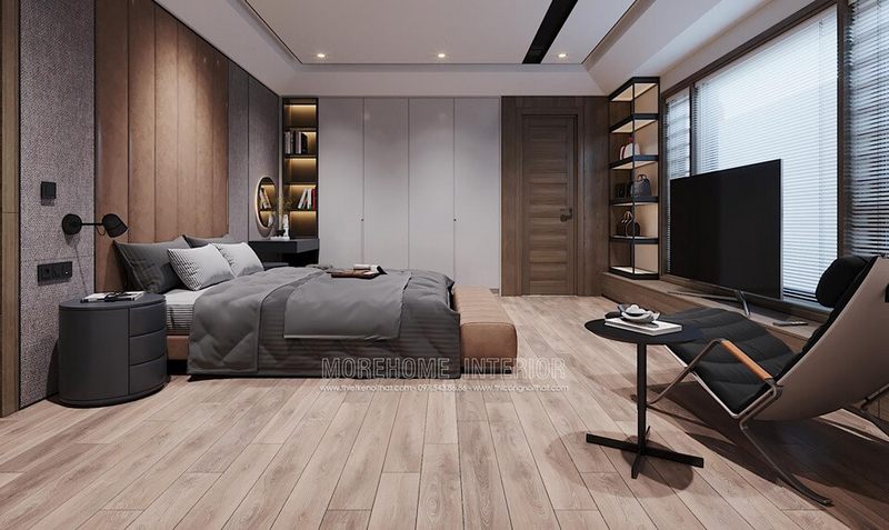 Thiết kế phòng ngủ master với phong cách hiện đại